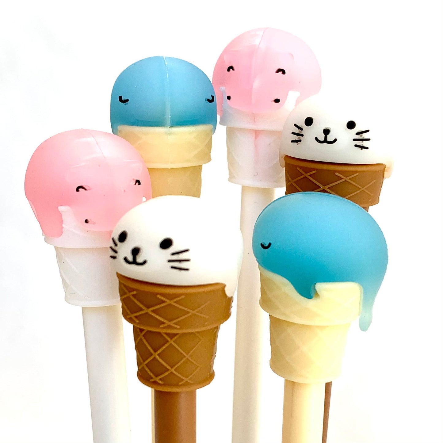 224022 ICE CREAM ANIMALS GEL PEN-36 (2 Colors Only)