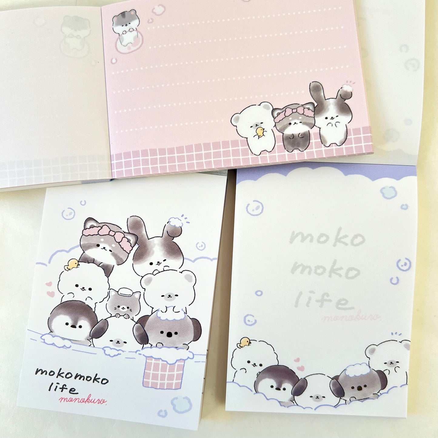 113991 Moko Moko Life Animal Bath Mini Notepad-10