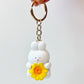 12165 FLOWER ANIMAL KEY CHARM-12