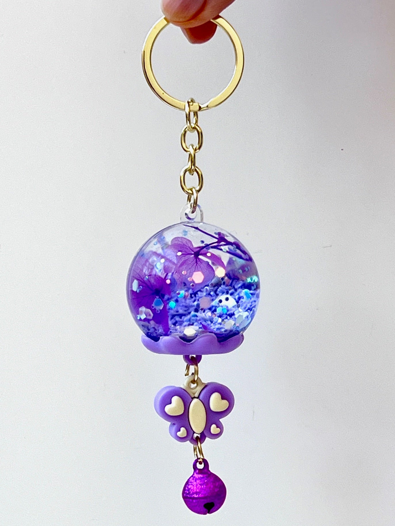 12150 COLORFUL ORB ASSORTED FLOATY KEY CHARM-12