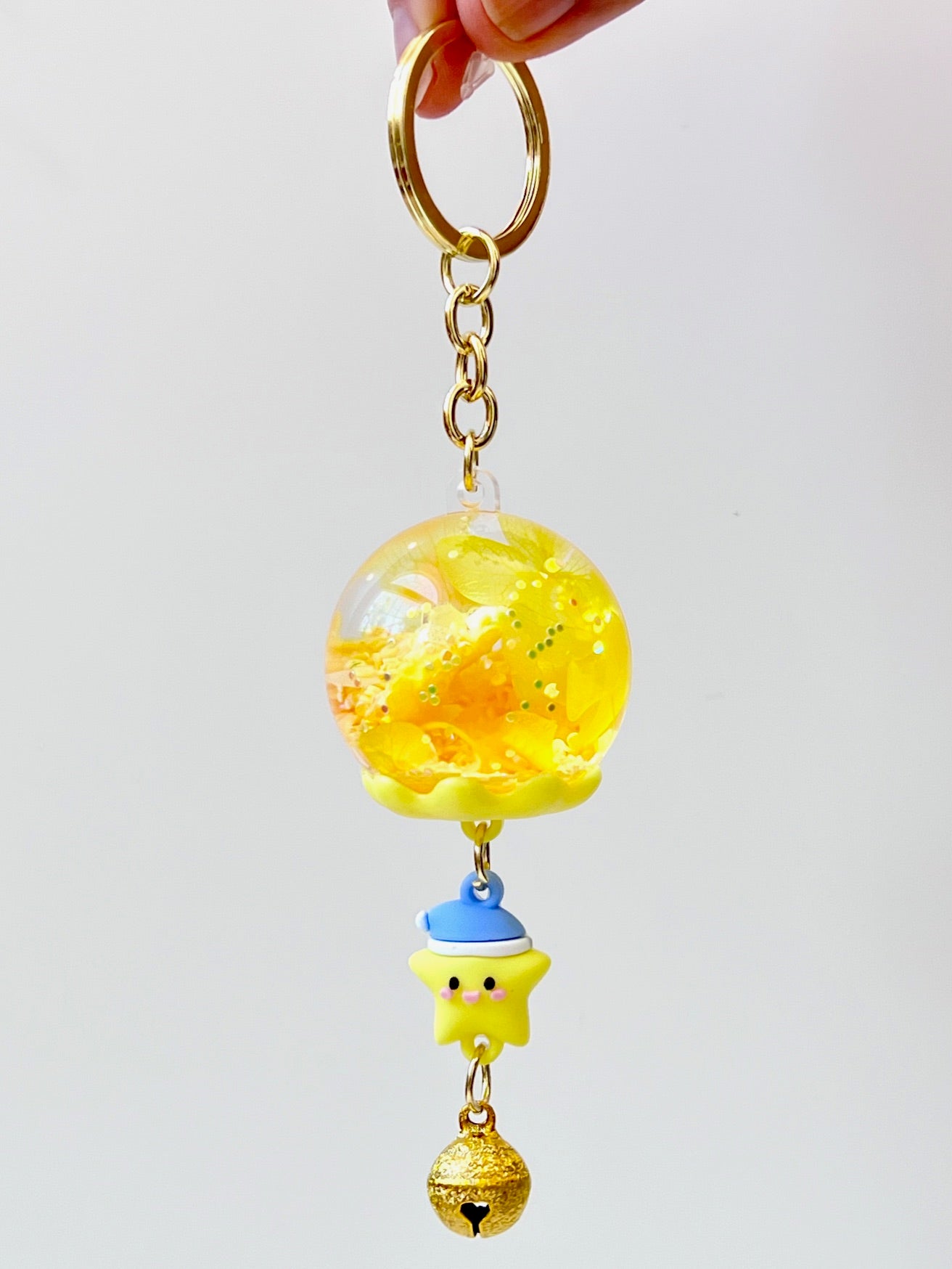 12150 COLORFUL ORB ASSORTED FLOATY KEY CHARM-12