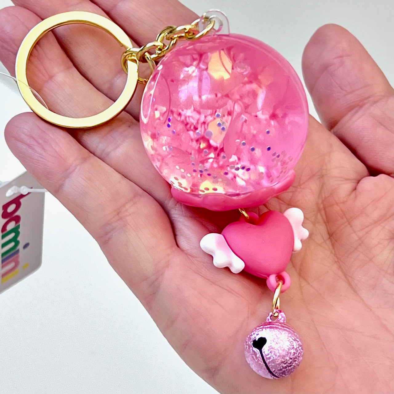 12150 COLORFUL ORB ASSORTED FLOATY KEY CHARM-12