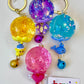 12150 COLORFUL ORB ASSORTED FLOATY KEY CHARM-12