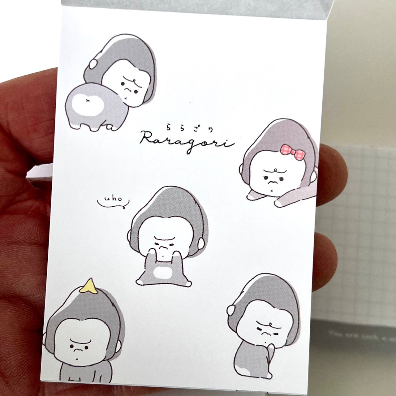 112506 Gorilla Raragori Chirashi Mini Notepad-10