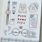 209218 Petit Kuma Bear Life Mini Notepad-10