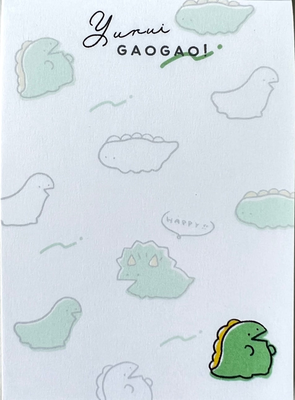 209556 Yurui Gao Gao Dinosaur Mini Notepad-10
