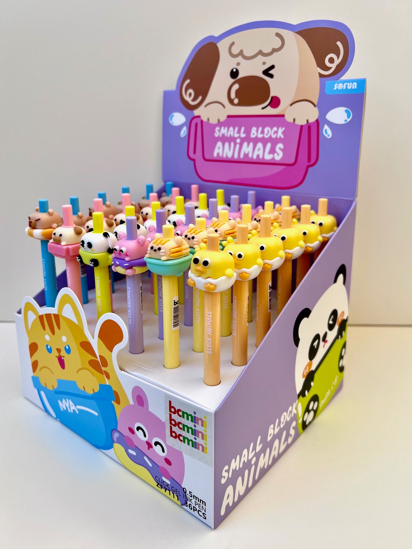 22652 ADORABLE ANIMALS RETRACTABLE GEL PEN-36