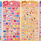 11082 Tiny Puffy Cat Dog Rabbit Stickers-12