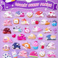 11082 Tiny Puffy Cat Dog Rabbit Stickers-12