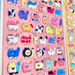 11082 Tiny Puffy Cat Dog Rabbit Stickers-12