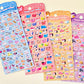 11082 Tiny Puffy Cat Dog Rabbit Stickers-12