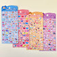 11082 Tiny Puffy Cat Dog Rabbit Stickers-12