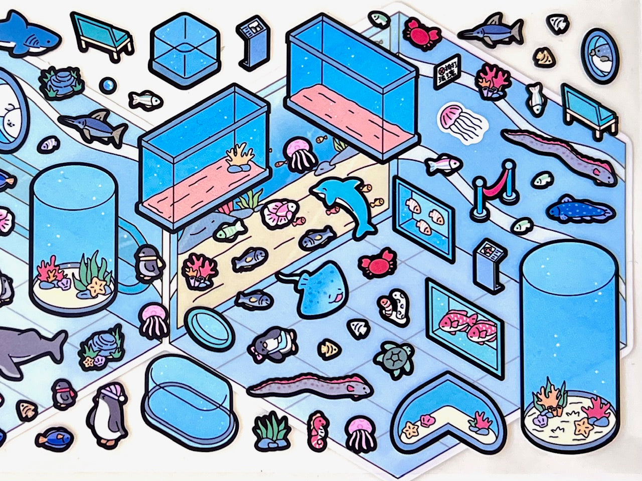 11071 3D Diorama Stickers-12