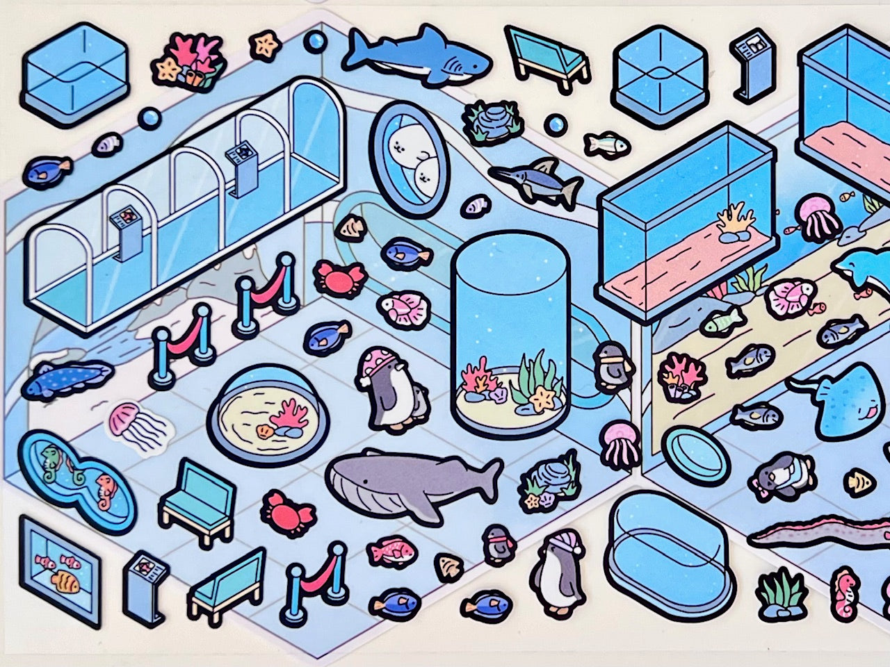 11071 3D Diorama Stickers-12