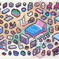 11071 3D Diorama Stickers-12