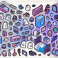 11071 3D Diorama Stickers-12