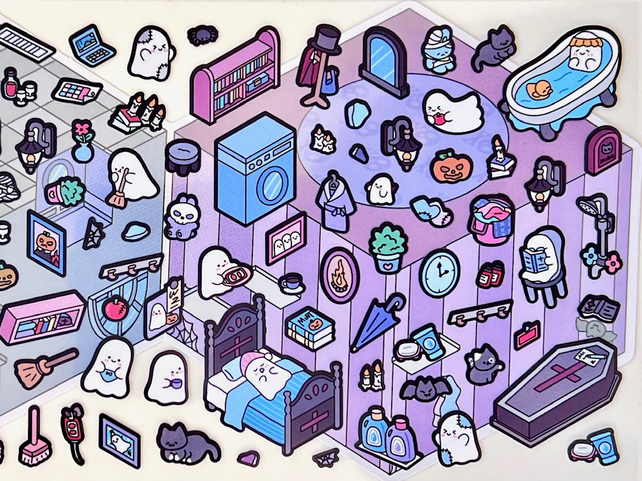 11071 3D Diorama Stickers-12