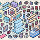 11071 3D Diorama Stickers-12