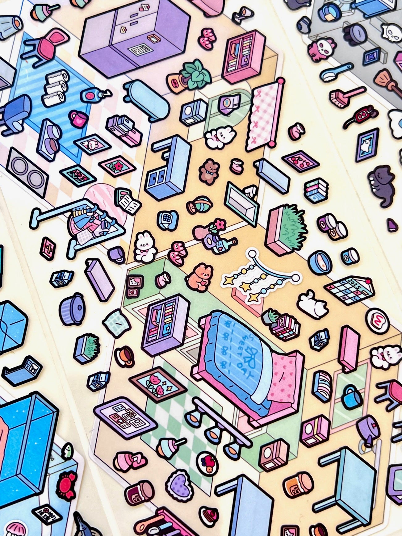 11071 3D Diorama Stickers-12