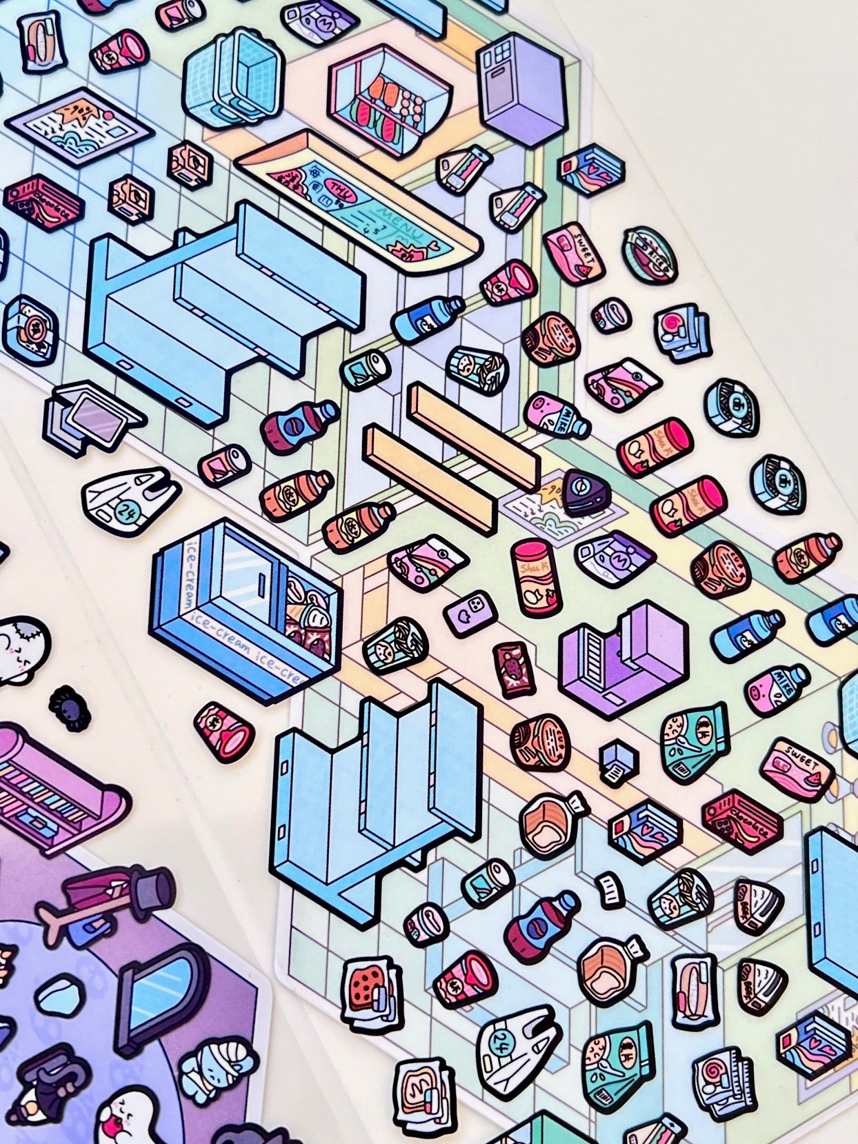 11071 3D Diorama Stickers-12