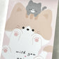210859 Kamio Cat and Kitten Neko with you Mini Notepad-10
