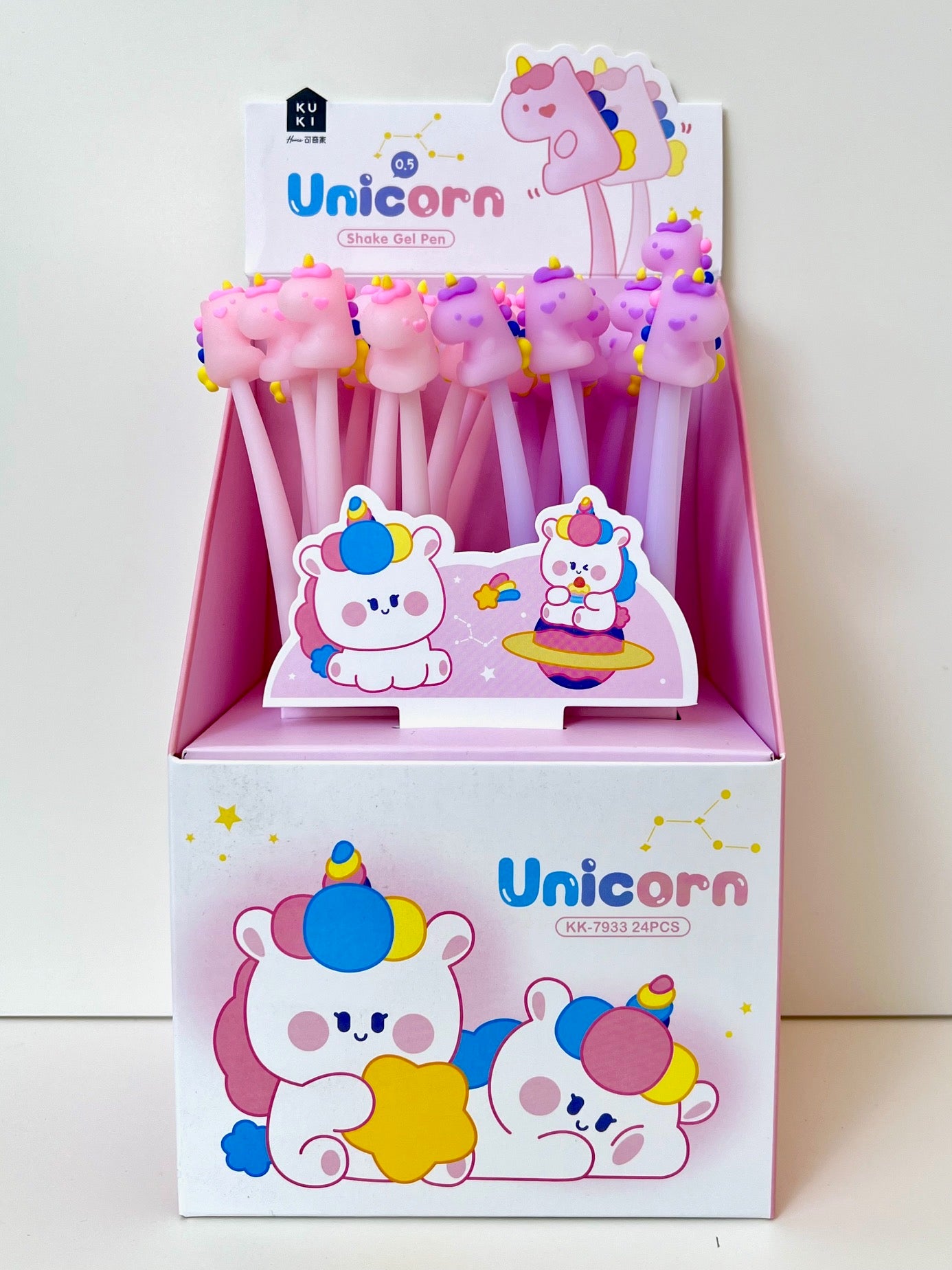 22610 UNICORN WIGGLE GEL PEN-24