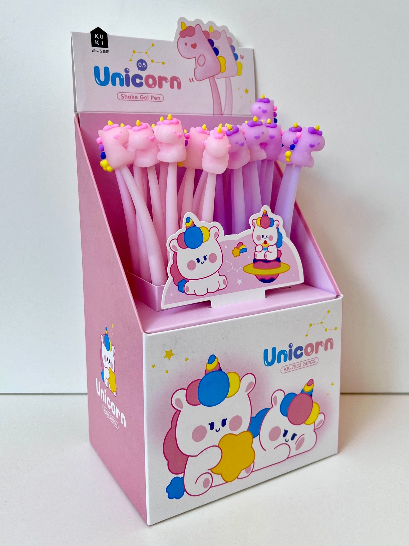 22610 UNICORN WIGGLE GEL PEN-24