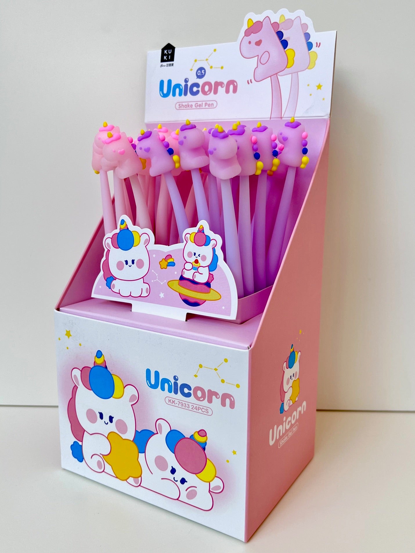 22610 UNICORN WIGGLE GEL PEN-24