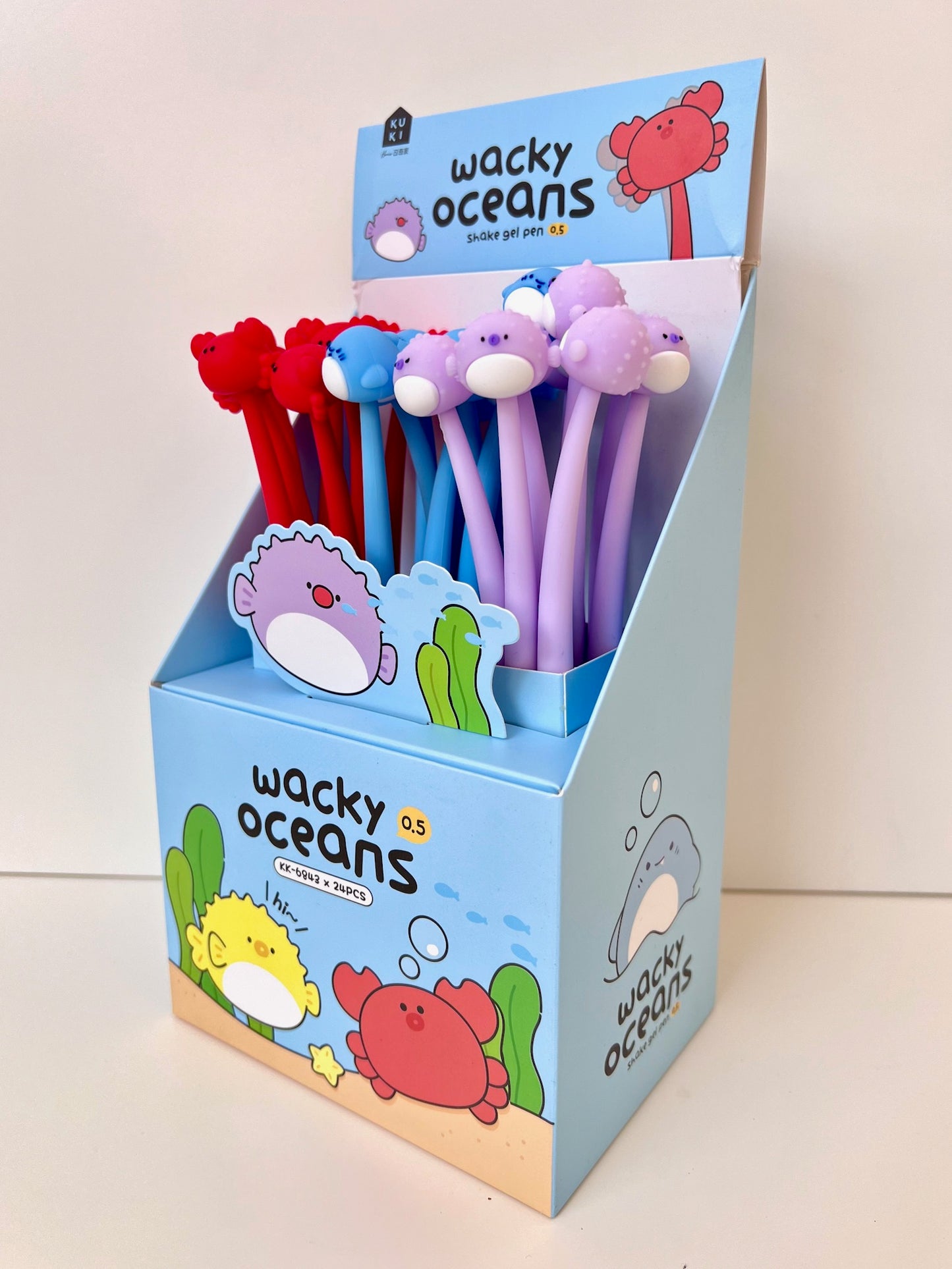 22611 OCEAN ANIMALS WIGGLE GEL PEN-24