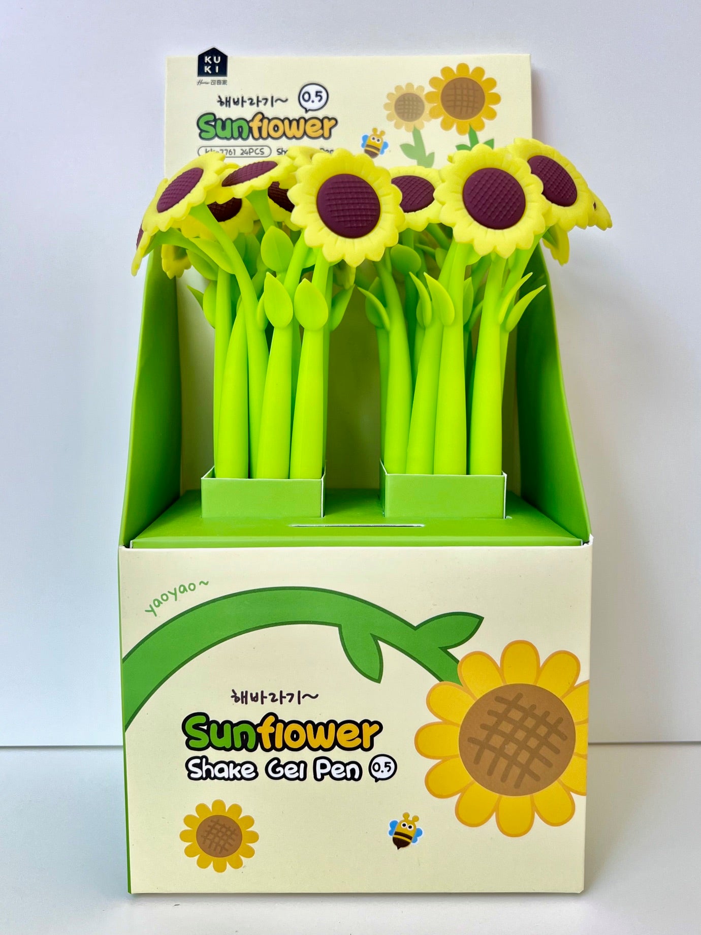 22613 SUNFLOWER FLOWER WIGGLE GEL PEN-24