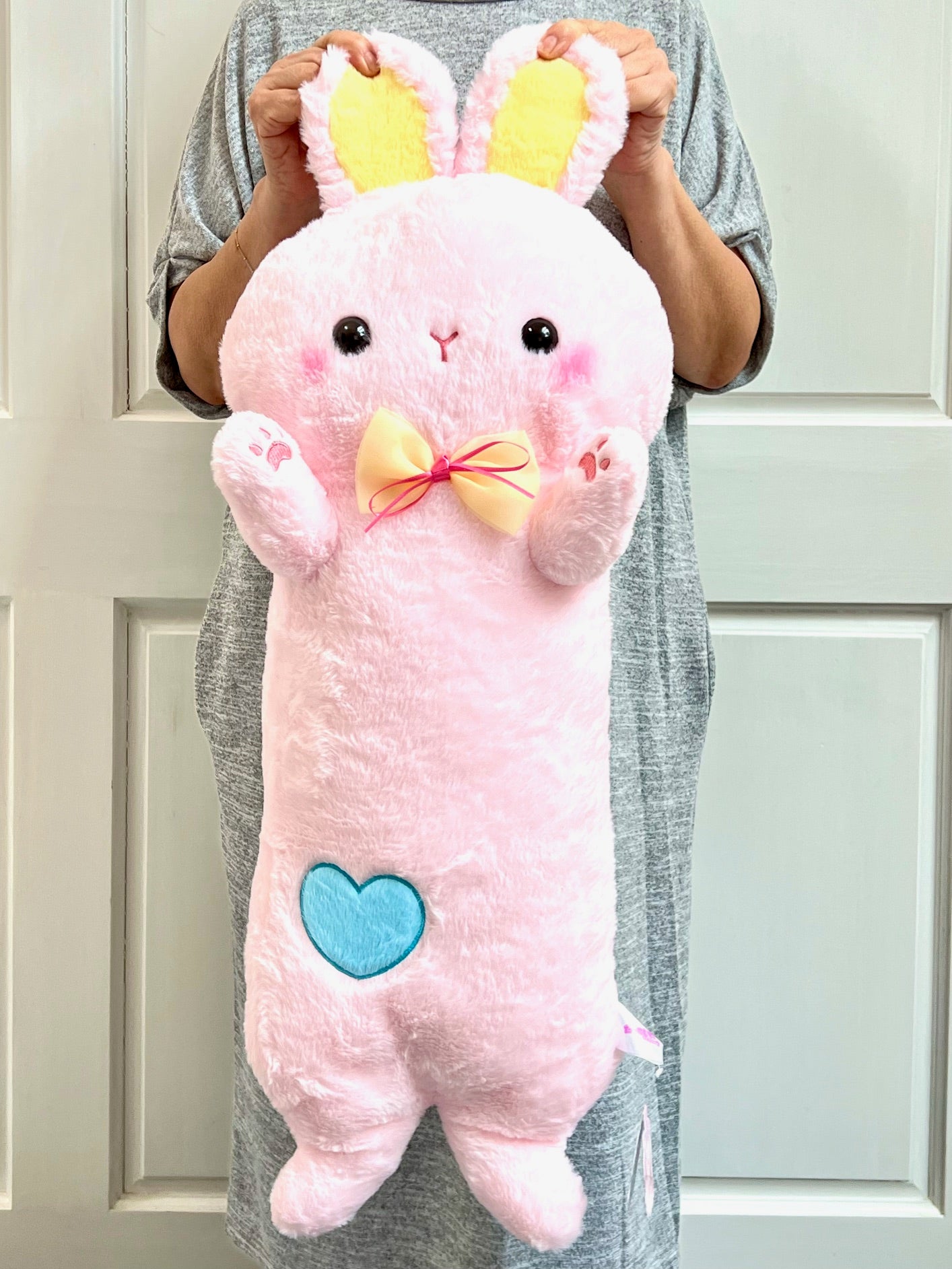 Pink bunny plush store