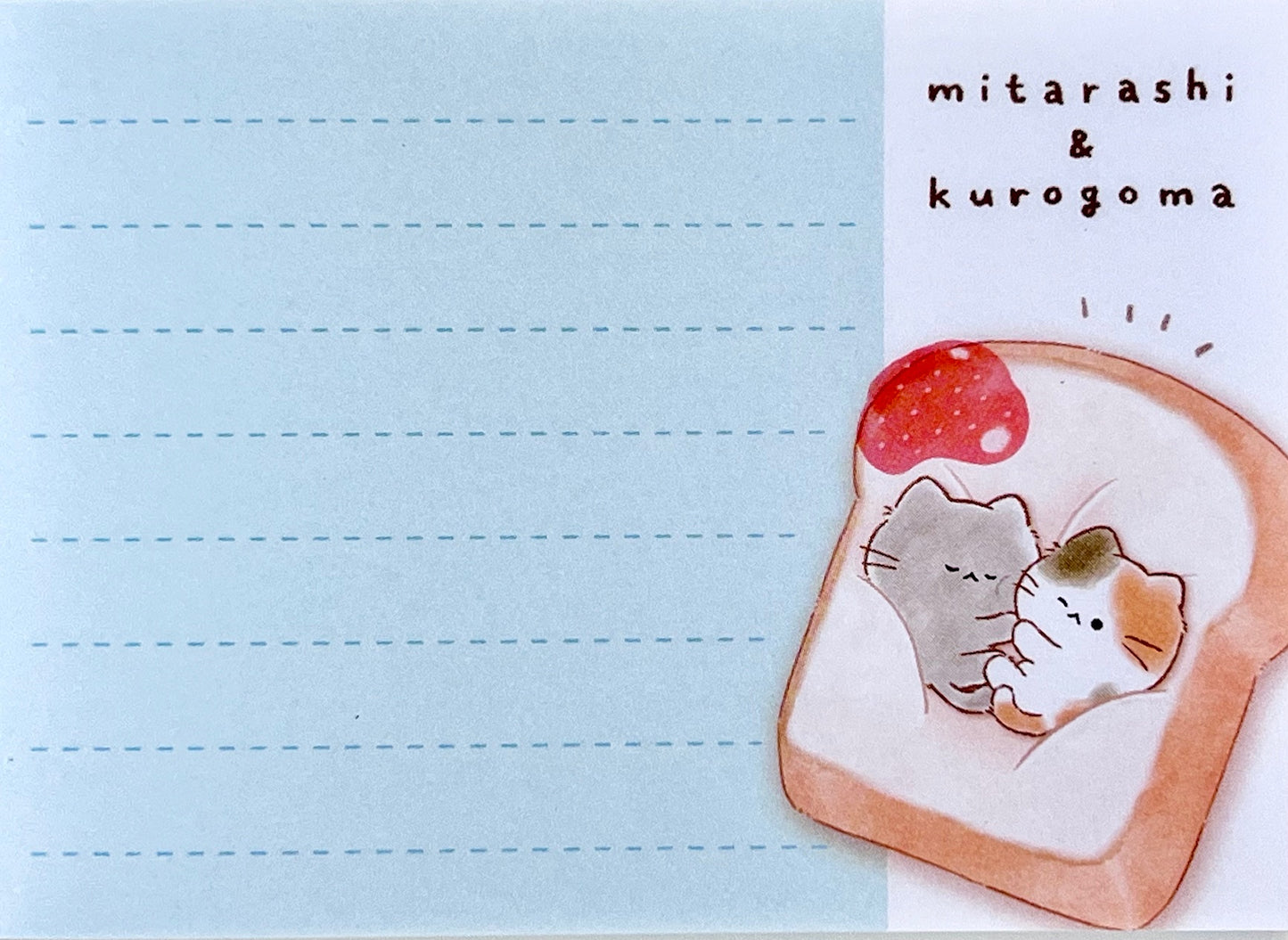 X 217434 Cat Toast Mini Notepad-DISCONTINUED