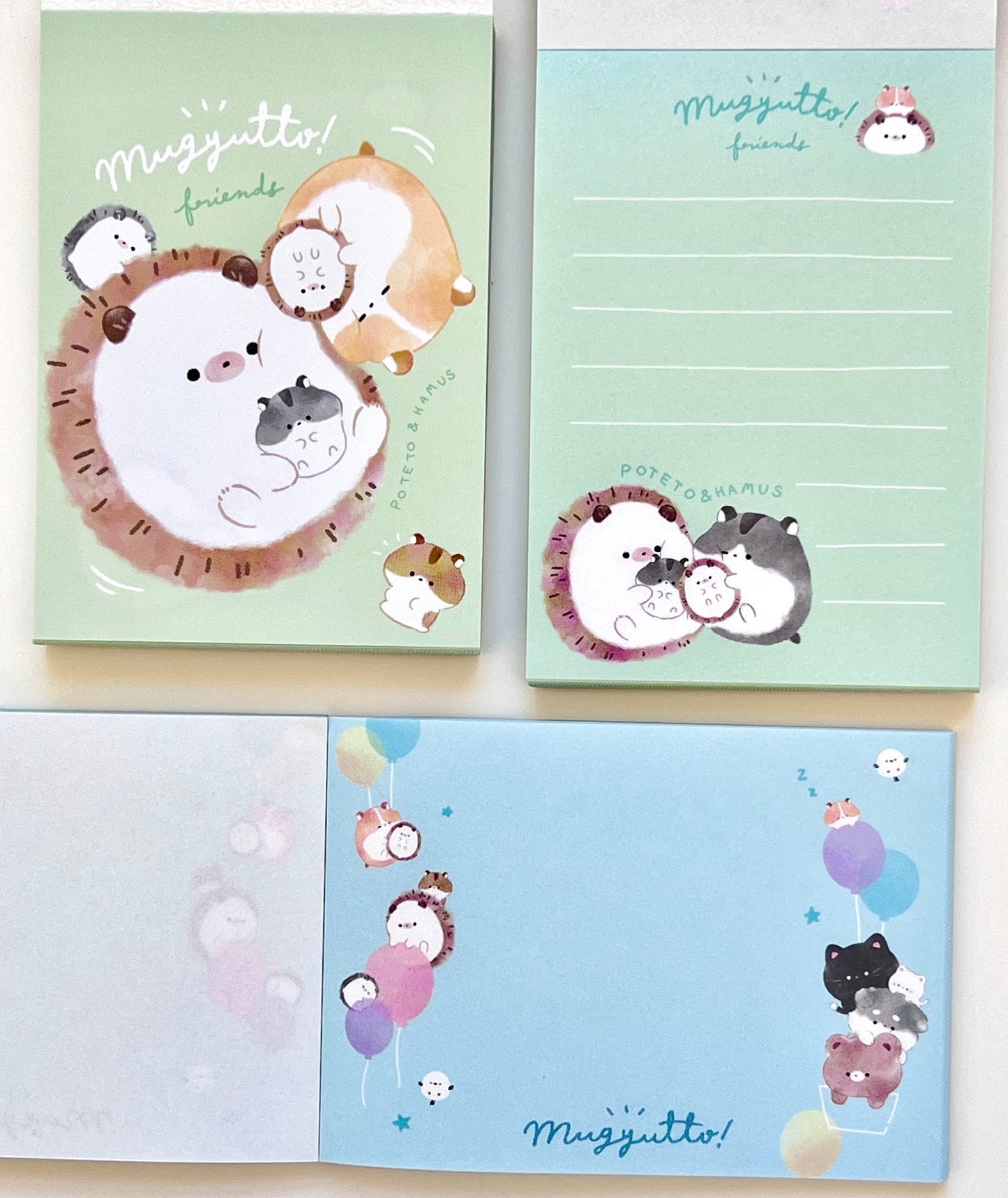 80080 Q-Lia Hedgehog and Hamster Mugyutto Mini Notepad-10