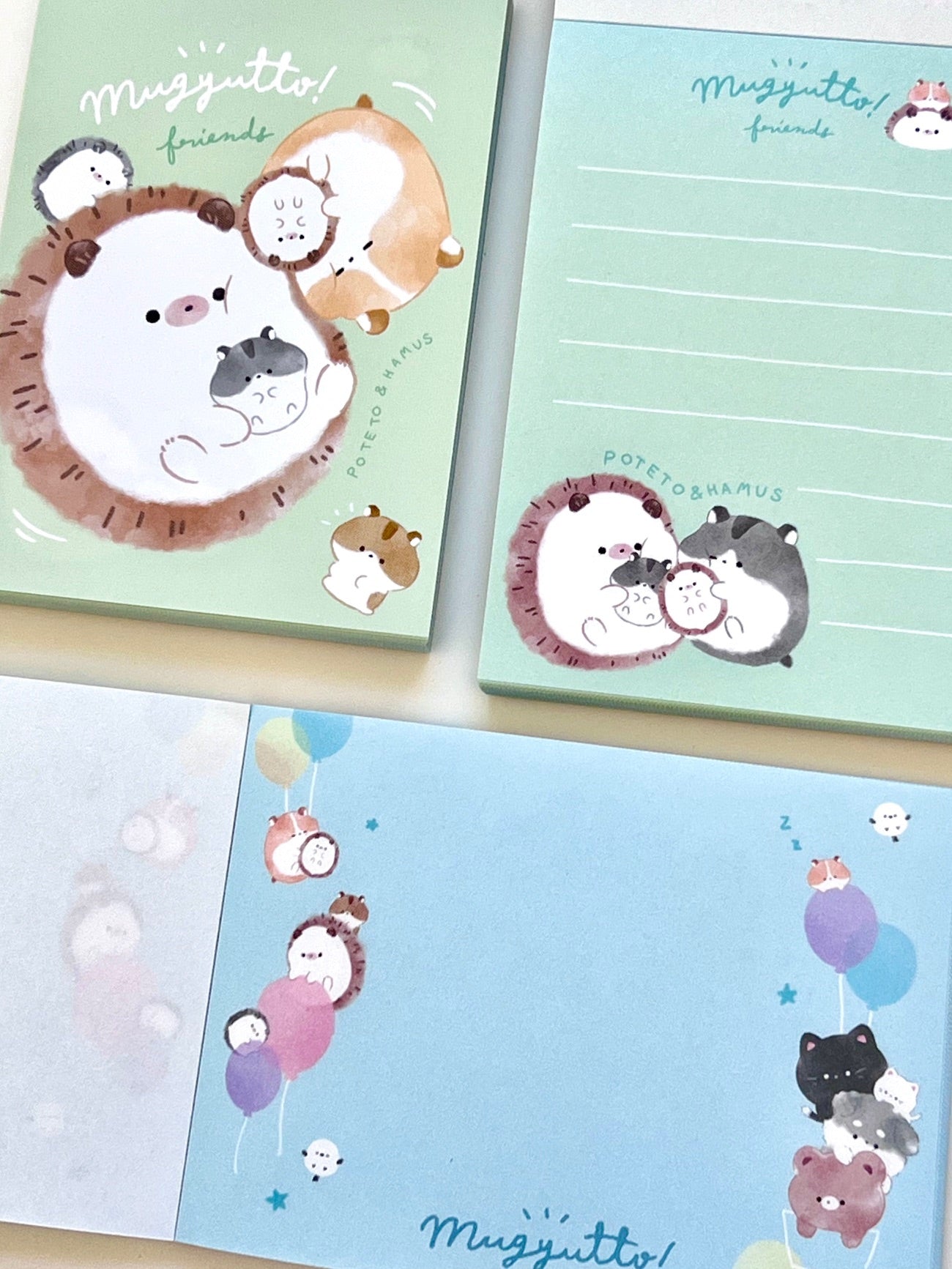 80080 Q-Lia Hedgehog and Hamster Mugyutto Mini Notepad-10