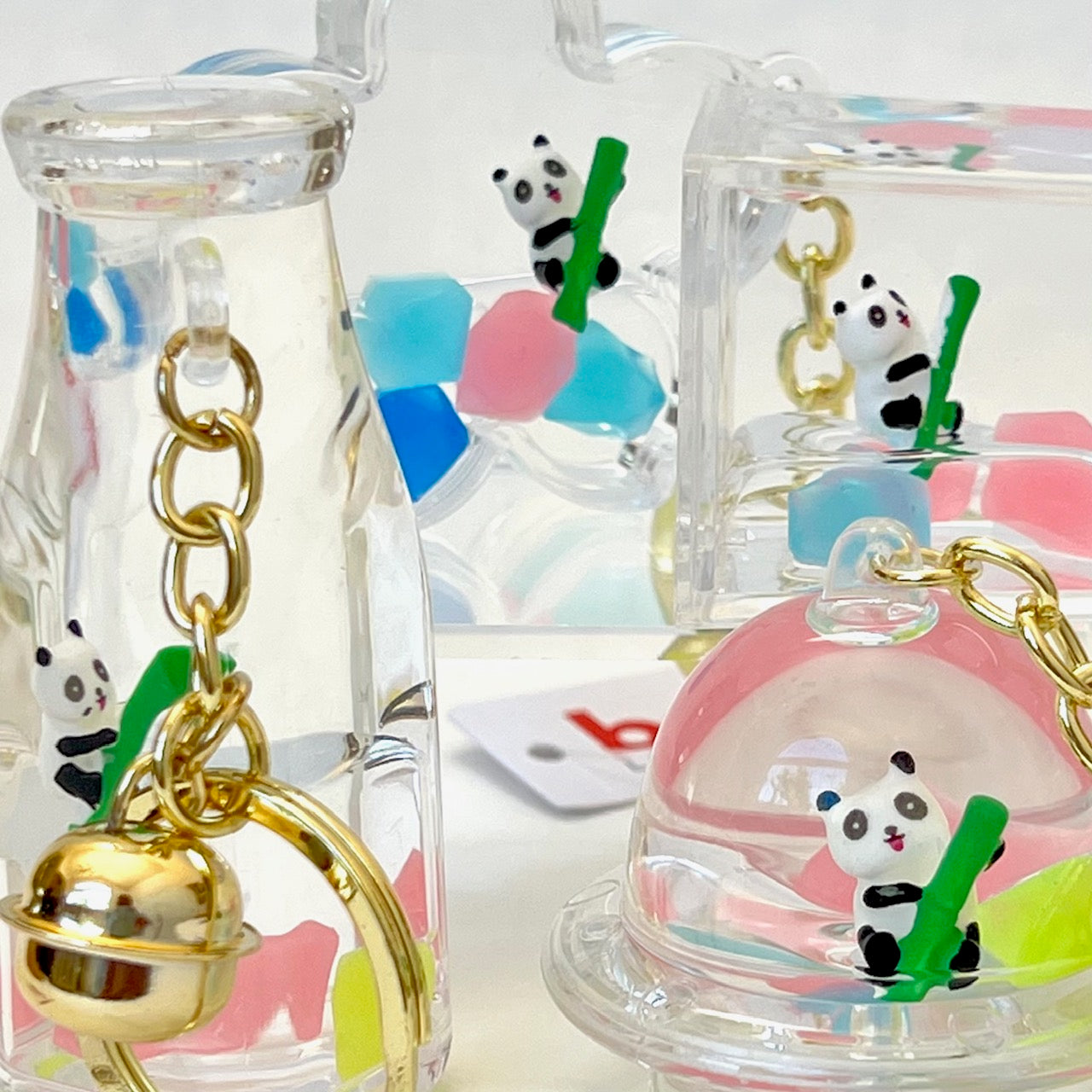 12119 PANDA BAMBOO FLOATY KEY CHARM-12