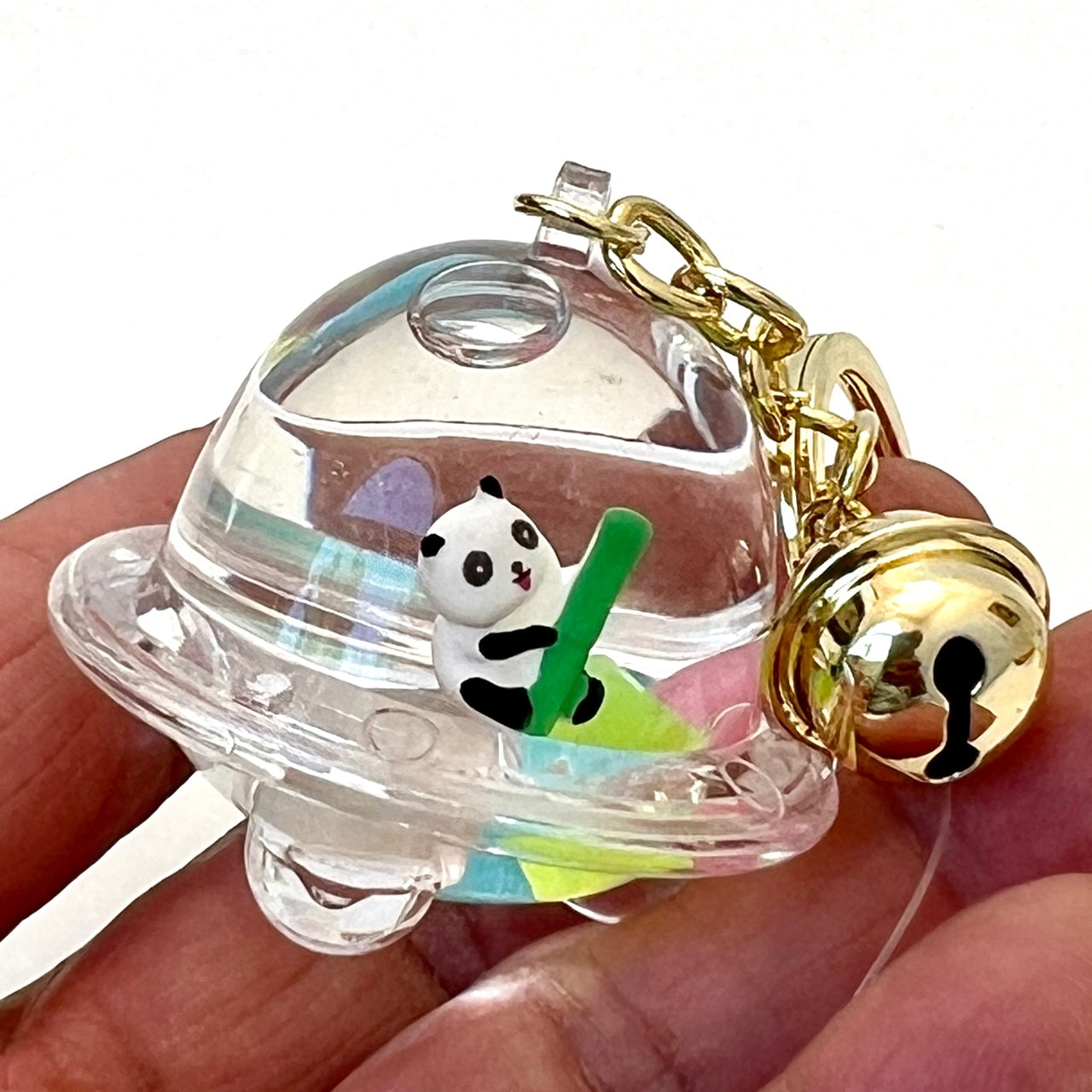 12119 PANDA BAMBOO FLOATY KEY CHARM-12