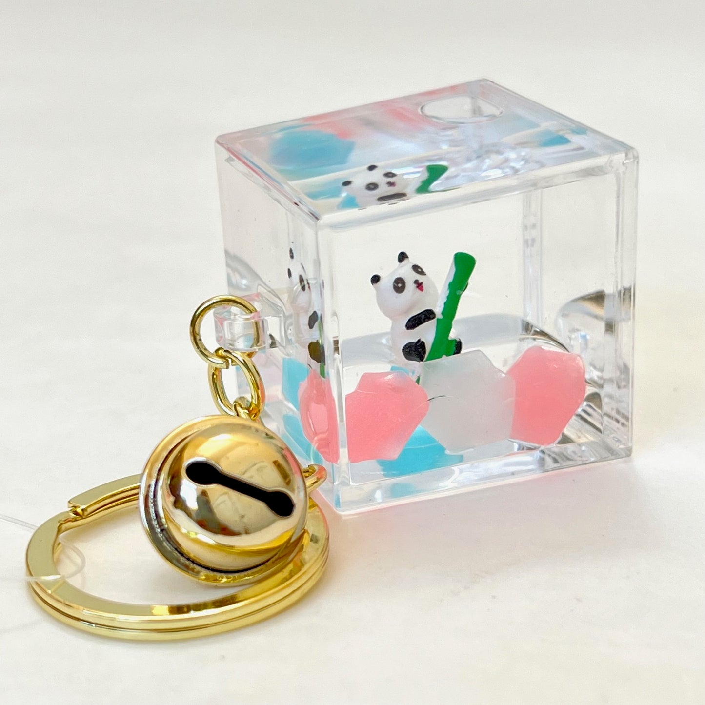 12119 PANDA BAMBOO FLOATY KEY CHARM-12