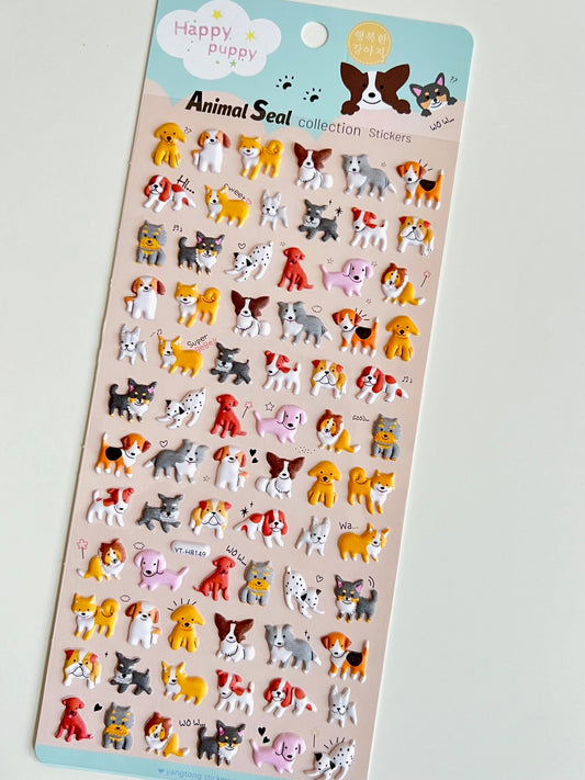 11037 Puppy Puffy Stickers-10