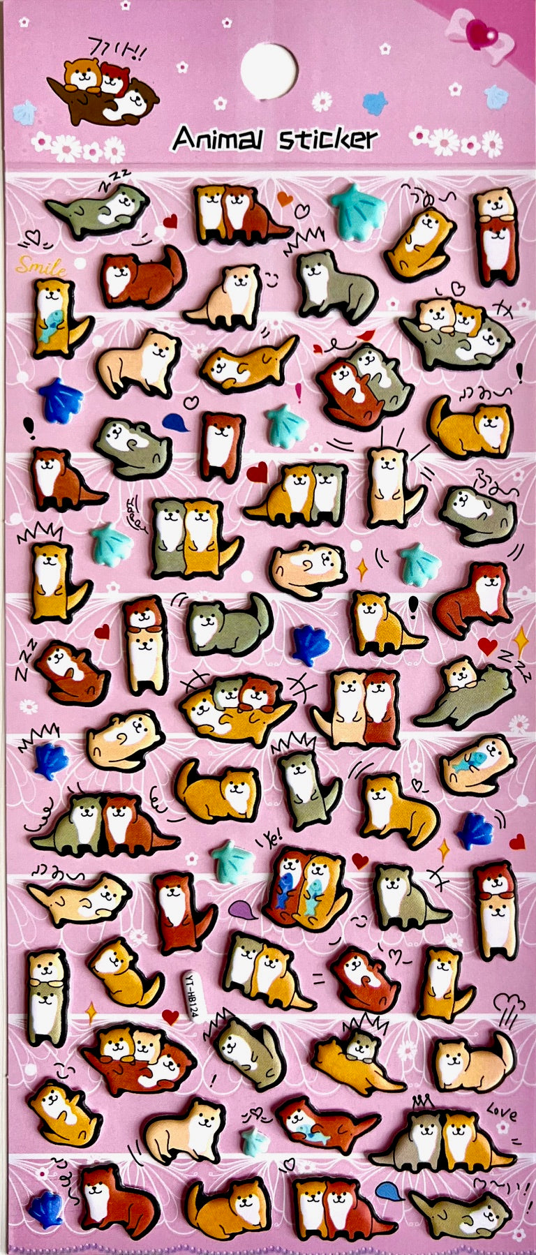 11045 Otter Puffy Stickers-10