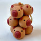 12168 CAPYBARA FAMILY KEY CHARM-12