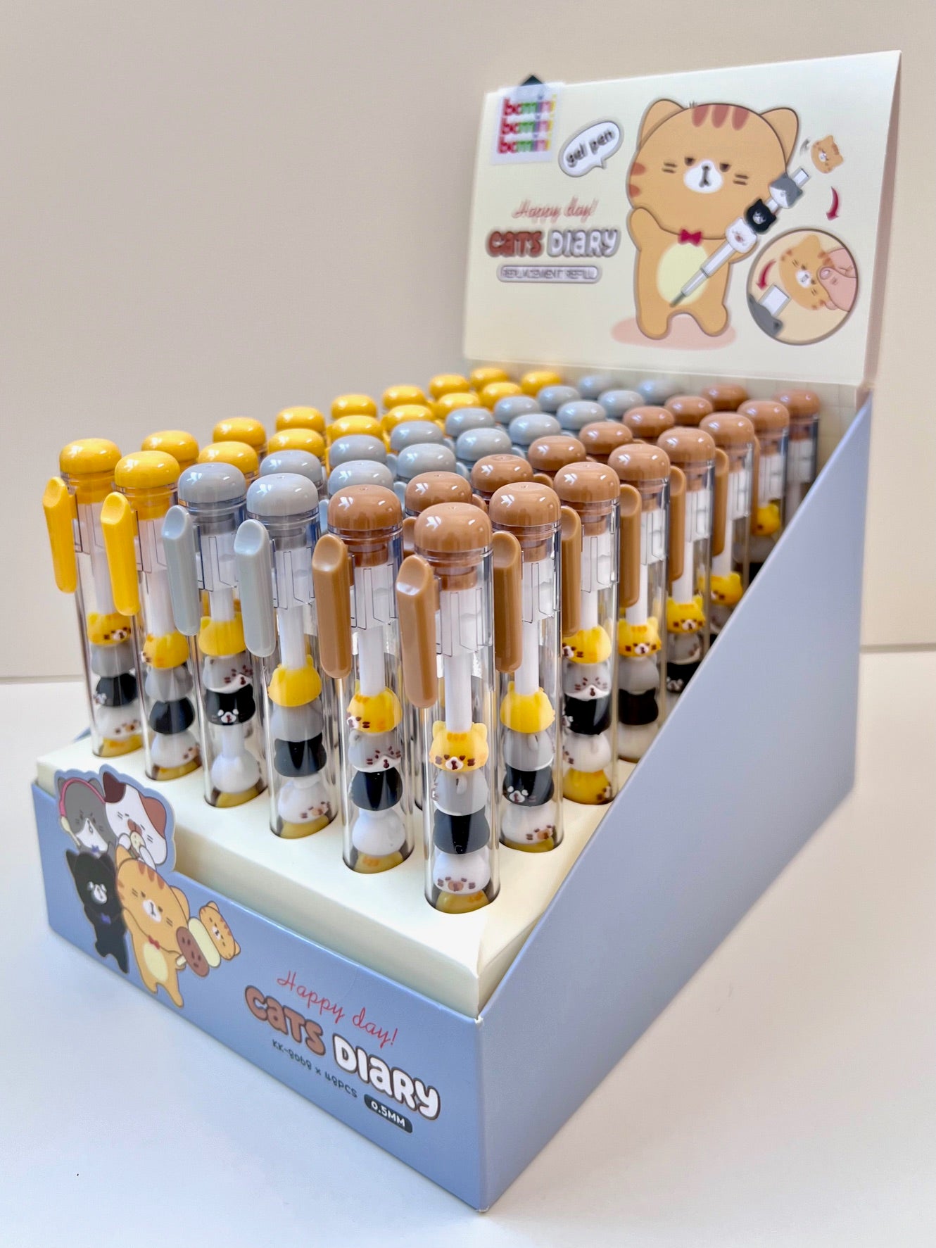 22621 CAT STACK GEL PEN-48