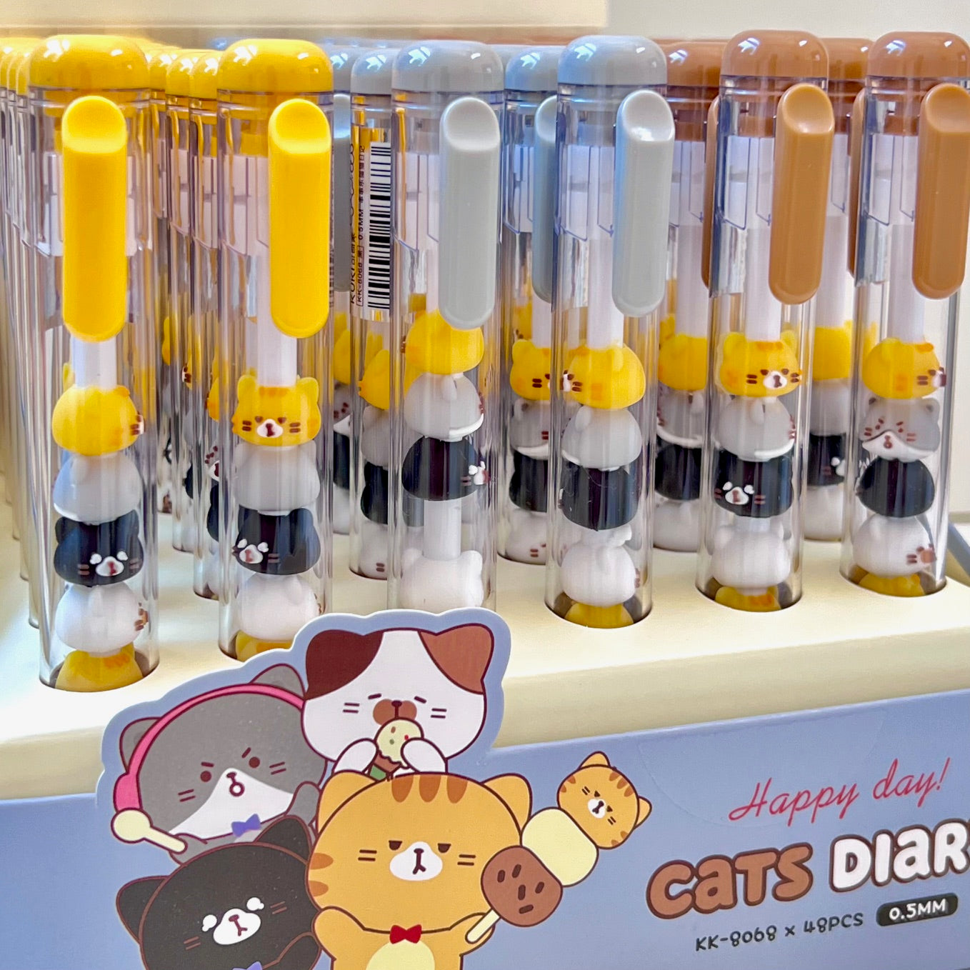 22621 CAT STACK GEL PEN-48