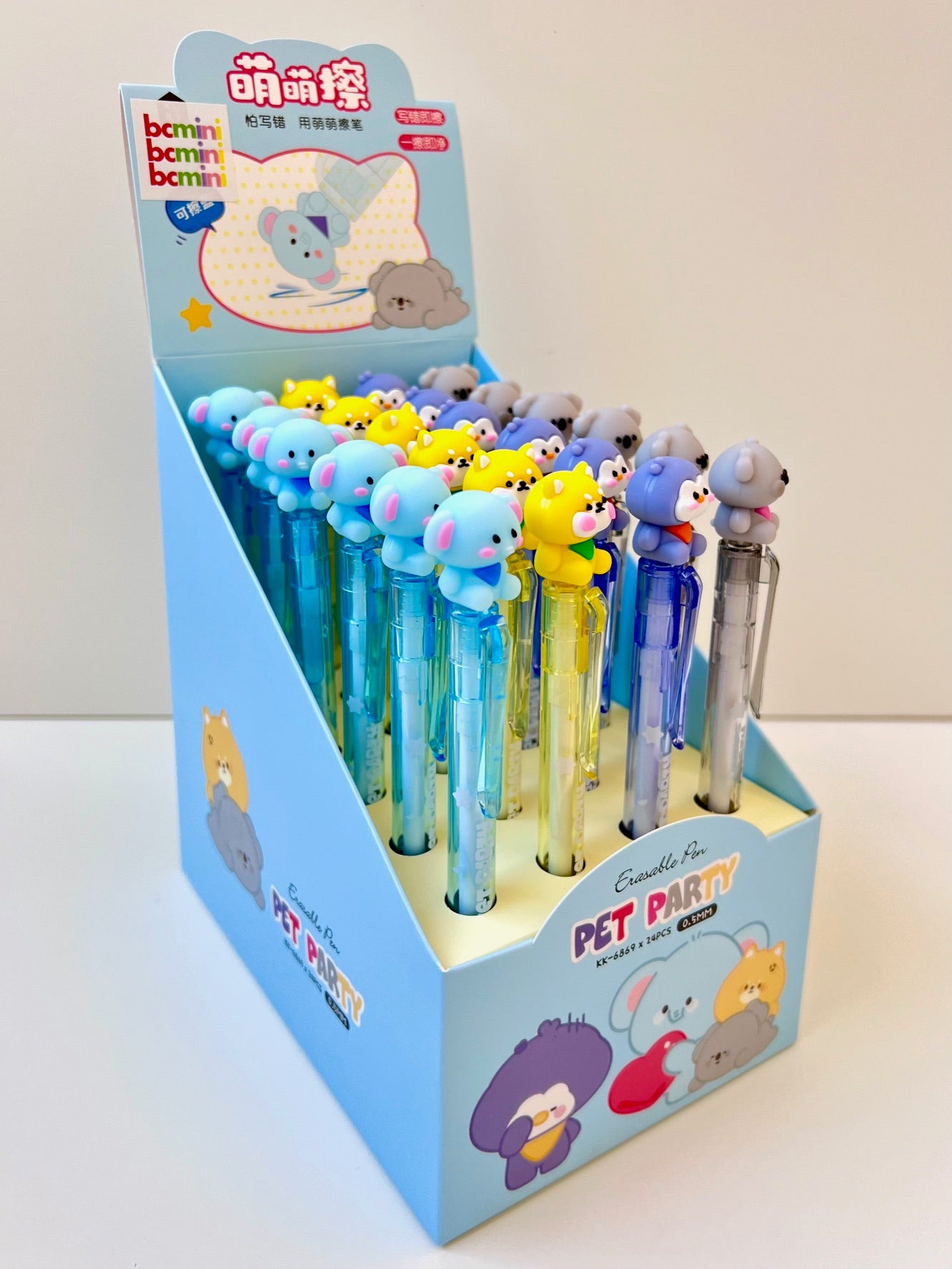 22626 PET PARTY RETRACTABLE GEL PEN-24