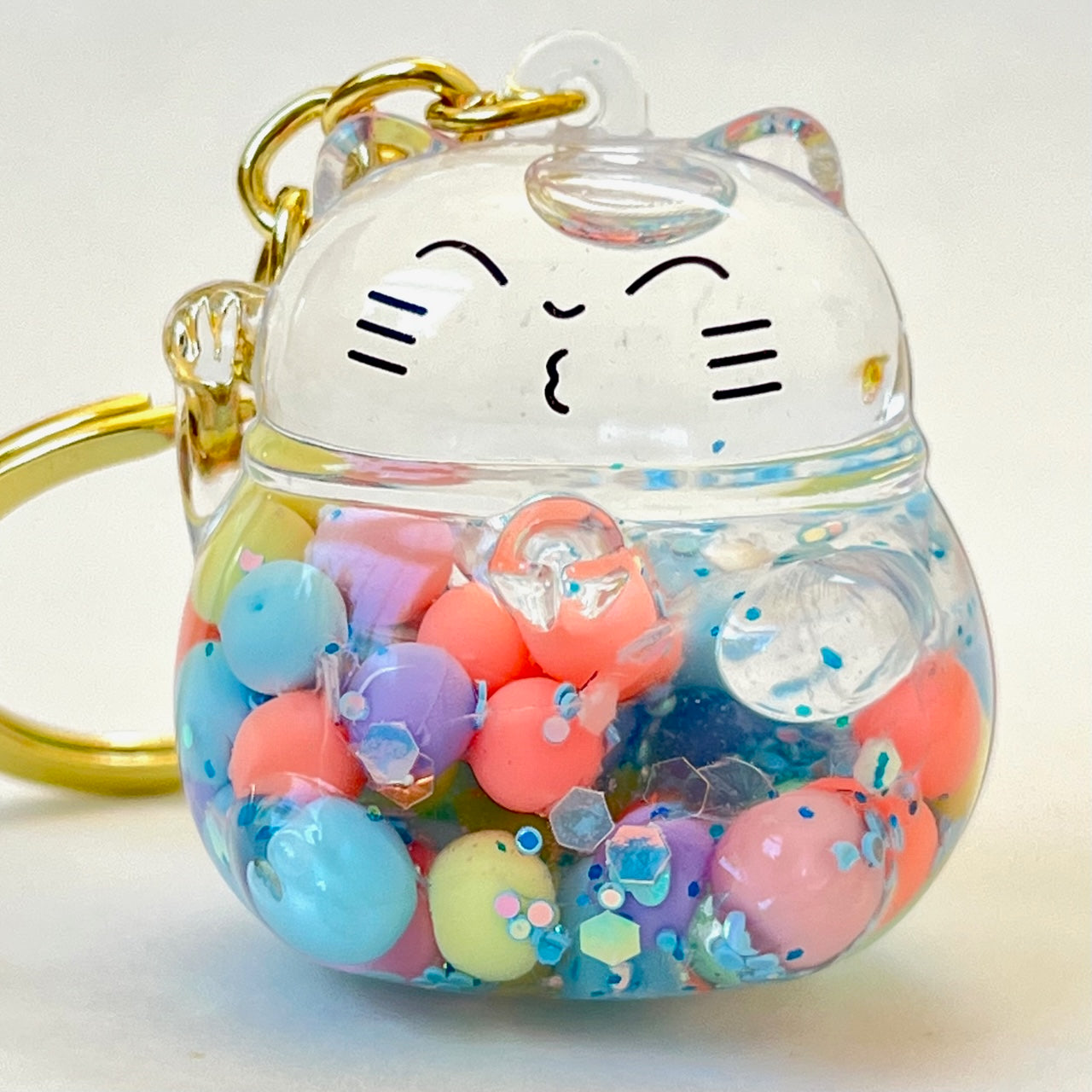 12148 BUBBLE CAT FLOATY KEY CHARM-12 – BCmini