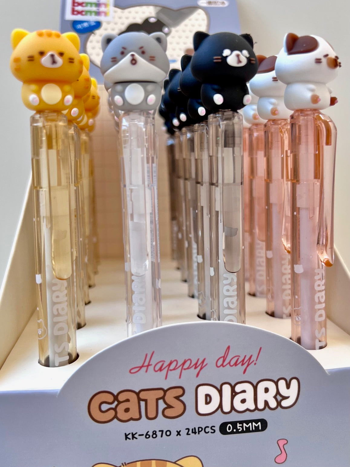 22628 CAT DIARY RETRACTABLE GEL PEN-24