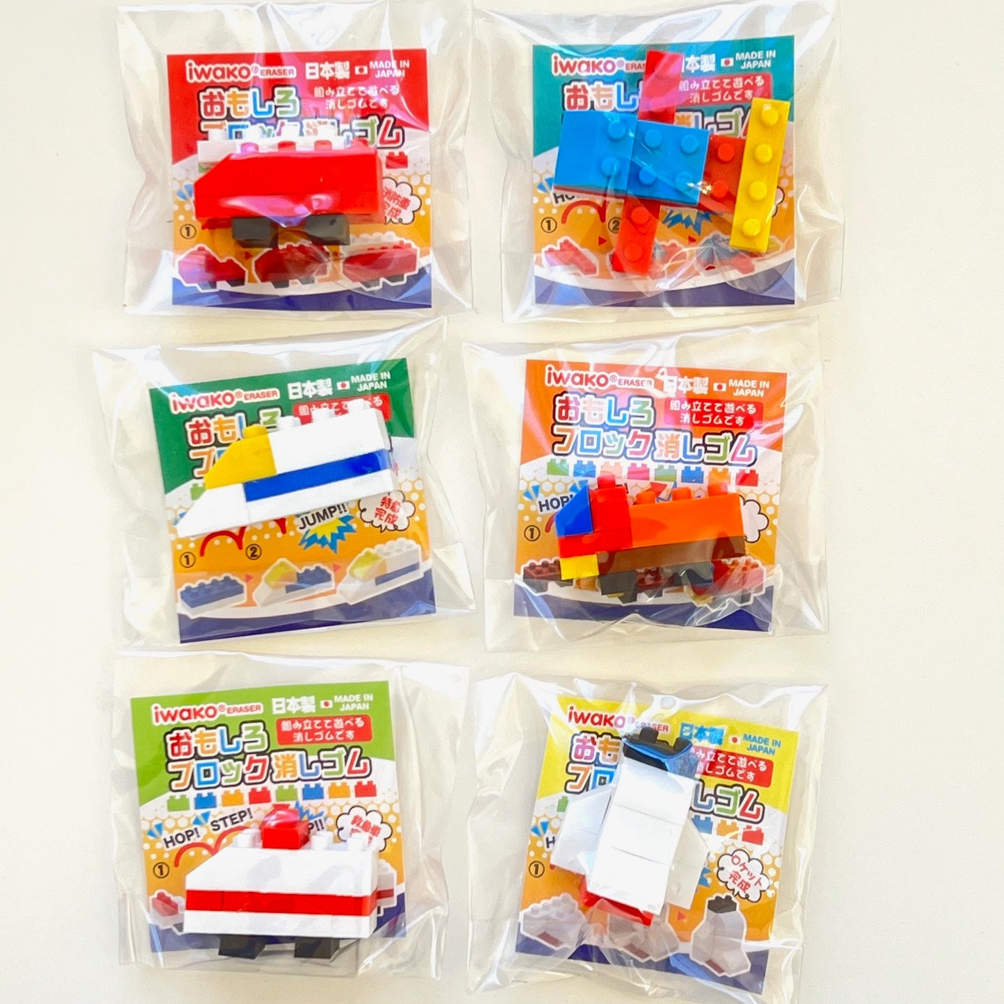 38280 IWAKO BLOCK VEHICLES ERASERS-60