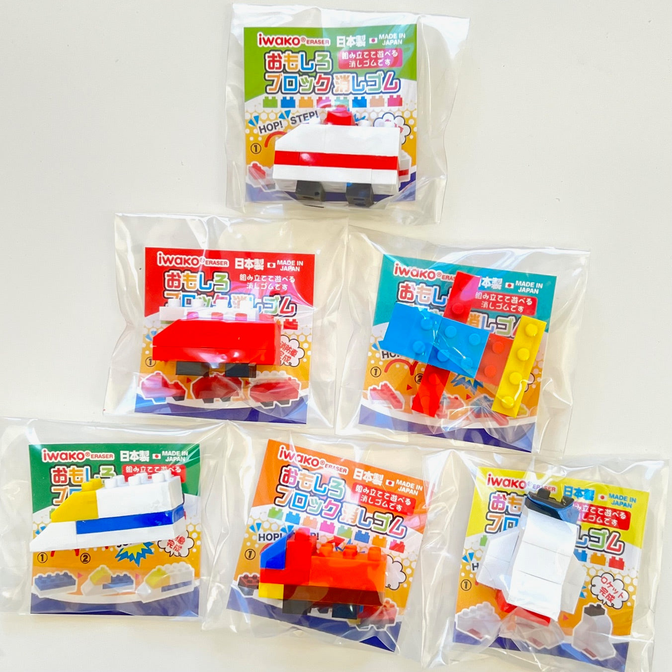 38280 IWAKO BLOCK VEHICLES ERASERS-60