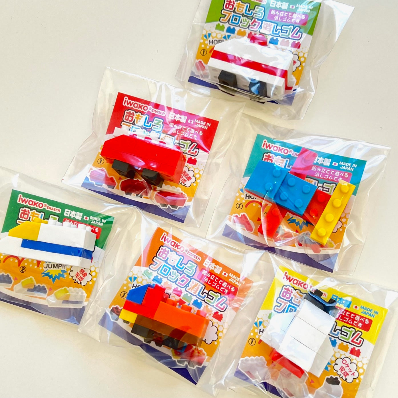 382801 IWAKO BLOCK VEHICLES ERASERS-30