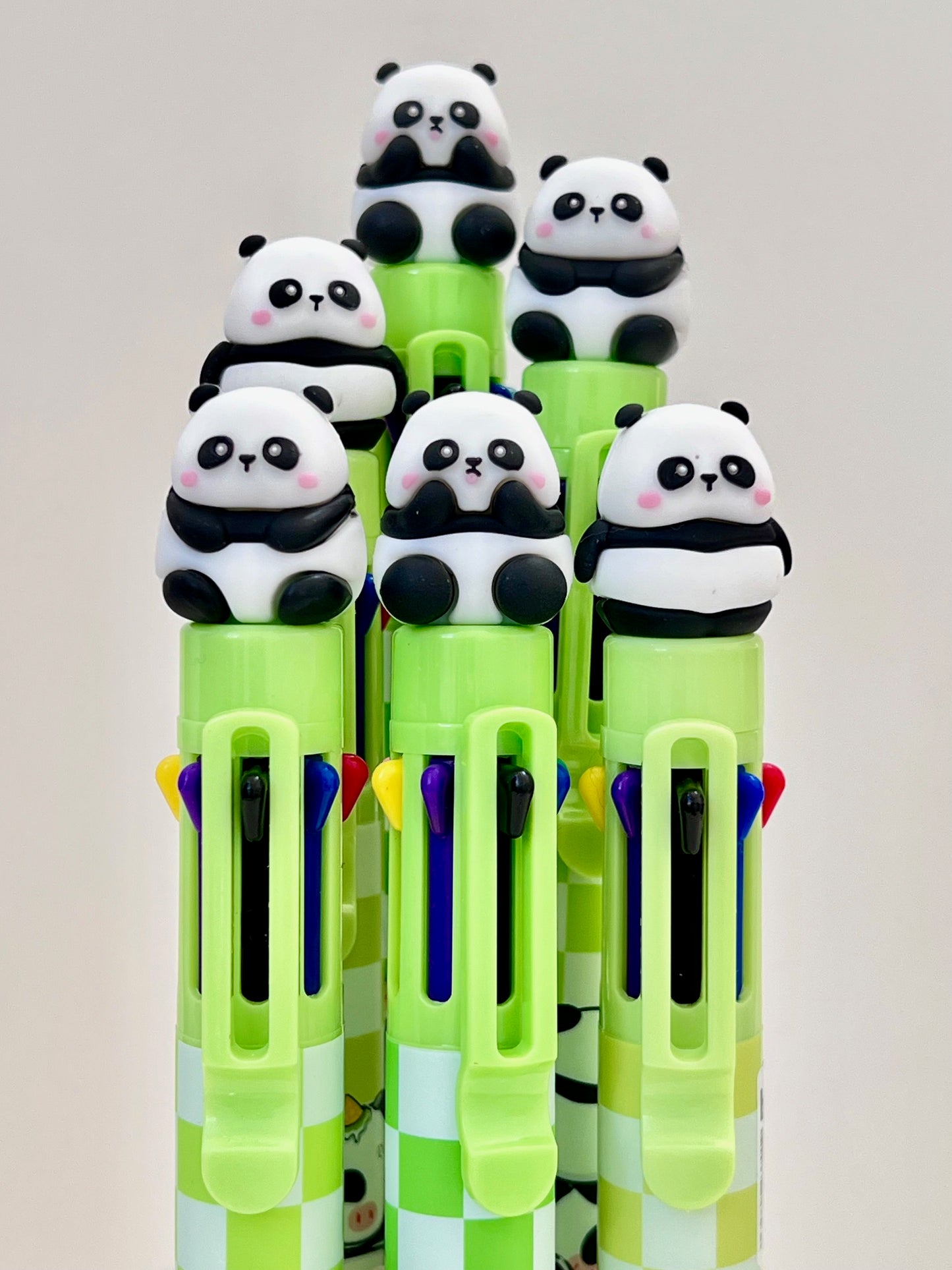 23023 PANDA 8-COLOR RETRACTABLE BALL PEN-24