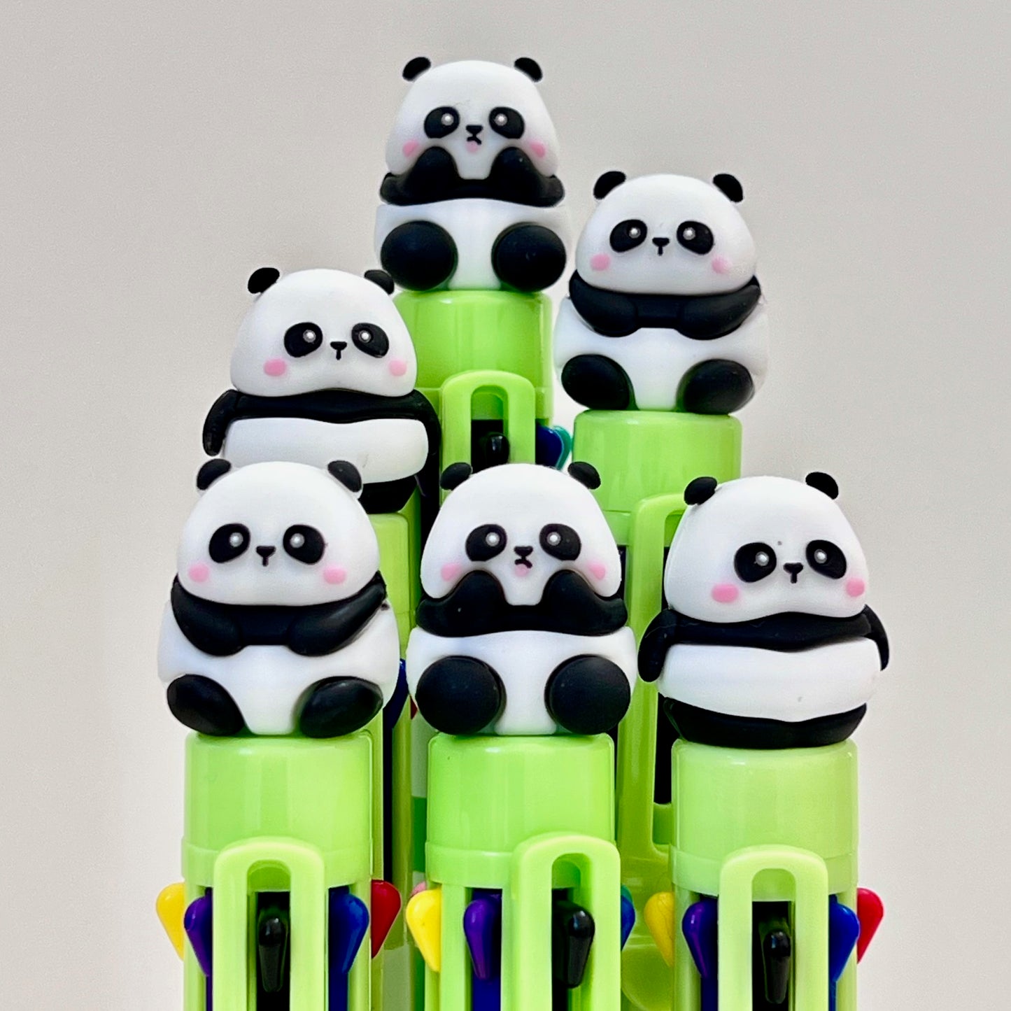 23023 PANDA 8-COLOR RETRACTABLE BALL PEN-24